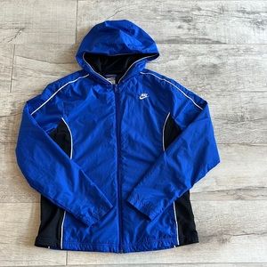 Nike Kids Blue and White Jacket Size: L (12-14)‎